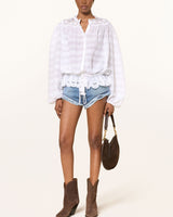 ISABEL MARANT ÉTOILE Polly Blouse - White Sz38 NZ Medium