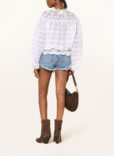 ISABEL MARANT ÉTOILE Polly Blouse - White Sz38 NZ Medium
