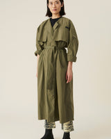 GANNI Trench Coat - Kalamata Sz38 NZ12