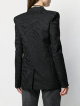 SAINT LAURENT Shadow Zebra Wool Jacket - Black Sz42 NZ M