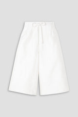 EMILIA WICKSTEAD Apera Cloqué Wide-Leg Shorts - Ivory Sz6