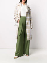 TIBI Cargo Palazzo Trousers - Army Green Sz6