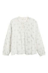 LOVE SHACK FANCY Lita Button-Up Top - Floral SzXL