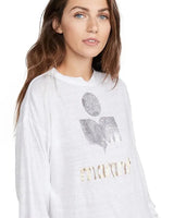 ISABEL MARANT ÉTOILE Klowia Linen Sweatshirt - White