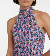 VERONICA BEARD Silk Leia Midi Dress - Lilac US6 NZ10