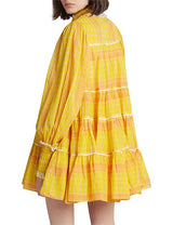 AJE Wilderness Smock Dress - Yellow Check Sz10