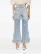 ZIMMERMANN Flared Cropped Jeans - Vintage Blue Sz27