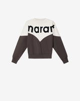 ISABEL MARANT ÉTOILE Houston Logo Sweatshirt - Grey Sz42 NZ 14