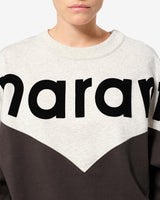 ISABEL MARANT ÉTOILE Houston Logo Sweatshirt - Grey Sz42 NZ 14