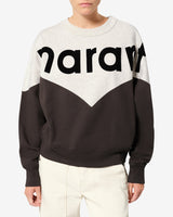 ISABEL MARANT ÉTOILE Houston Logo Sweatshirt - Grey Sz42 NZ 14