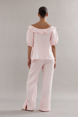 CAITLIN CRISP Little Darling Blouse - Light Pink Sz16