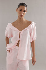 CAITLIN CRISP Little Darling Blouse - Light Pink Sz16
