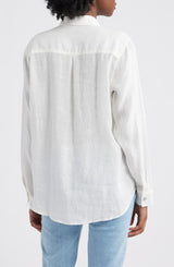RAILS Samar Floral Embroidery Shirt - White SzXS