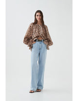 AJE Colette Blouse - Leopard Sz6