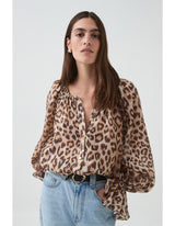 AJE Colette Blouse - Leopard Sz6