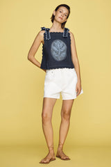 MAEVE Tie-Shoulder Tank - Navy SzXS