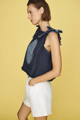 MAEVE Tie-Shoulder Tank - Navy SzXS