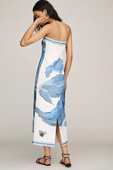 SIGNIFICANT OTHER  Strapless Midi Dress - Blue Sz10