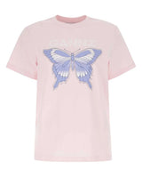 GANNI Butterfly T Shirt - Pink SzS