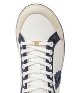 HOLLAND COOPER Mayfair Court Trainer - Off White & Navy UK5 EU38