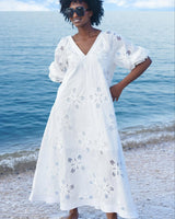 TRELISE COOPER "Place to Vee" Dress - White SzM
