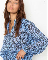 SECOND FEMALE Aronia Shirt - Cornflower SzL