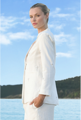TRELISE COOPER Girl Boss Blazer - White Sz14