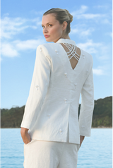 TRELISE COOPER Girl Boss Blazer - White Sz14