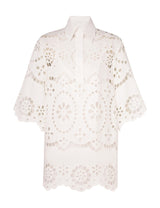 ZIMMERMANN Lexi Broderie Anglaise Linen Top - White SZ2 NZ12