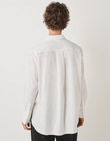 WHITE COMPANY White Label Sequin Bib Shirt - White Sz16
