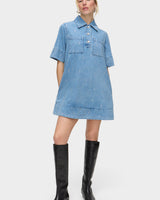 ALIGNE Diamanté Denim Dress - Blue Sz10