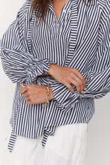 ALEXANDRA Danill Blouse - Navy Stripe SzM