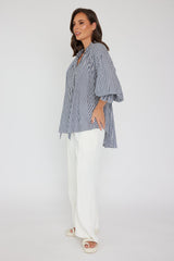 ALEXANDRA Danill Blouse - Navy Stripe SzM