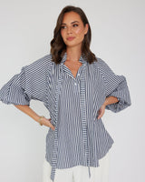 ALEXANDRA Danill Blouse - Navy Stripe SzM