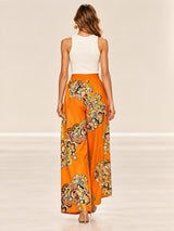 ALÉMAIS Starscape Wide Leg Pants - Tangerine Sz12