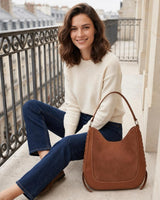VANESSA BRUNO Lou Large Bucket Bag - Biscuit