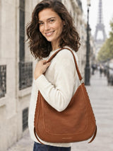 VANESSA BRUNO Lou Large Bucket Bag - Biscuit