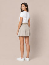 SACAI Pleated Wool Blend Skort - Olive Sz2 NZ Medium