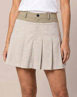 SACAI Pleated Wool Blend Skort - Olive Sz2 NZ Medium