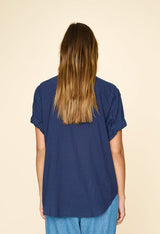 XIRENA Channing Shirt - Navy SzXS