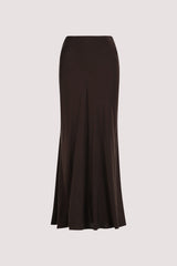 DISSH Colette Silk Maxi Skirt - Bitter Choc Sz8