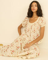 DÔEN Frederica Top - Blanc Prairie Rose SzS