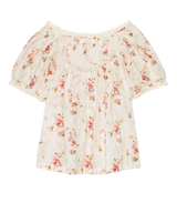 DÔEN Frederica Top - Blanc Prairie Rose SzS