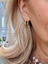 VANDA LIAMO  Pavé Double Hoop Earrings - VARIOUS COLOURS