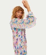 ME369 Holly Ruffle Blouse - Multi SzXS