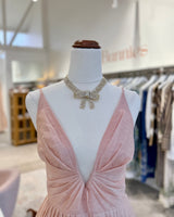 EYE CANDY LOS ANGELES Gabby Crystal Bow Necklace