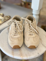 RAG & BONE Slim Retro Runner Sneakers - Macadamia Suede EU39.5