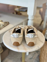 RAG & BONE Slim Retro Runner Sneakers - Macadamia Suede EU39.5