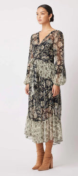 ONCE WAS Ivy Cross Front Maxi Dress - Persian Floral Sz3 NZ12