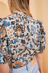 ULLA JOHNSON Imari Top - Clematis US6 NZ10